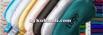 Toptan saten uyku göz bandı imalatı lastikli