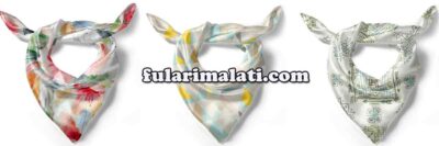 Saten kadın kare boyun fuları tasarım baskı ve imalatı