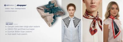 toptan saten fular üretimi